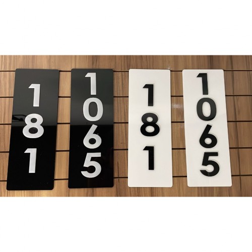 Placa com números, para residencia comercio feito em acrilico